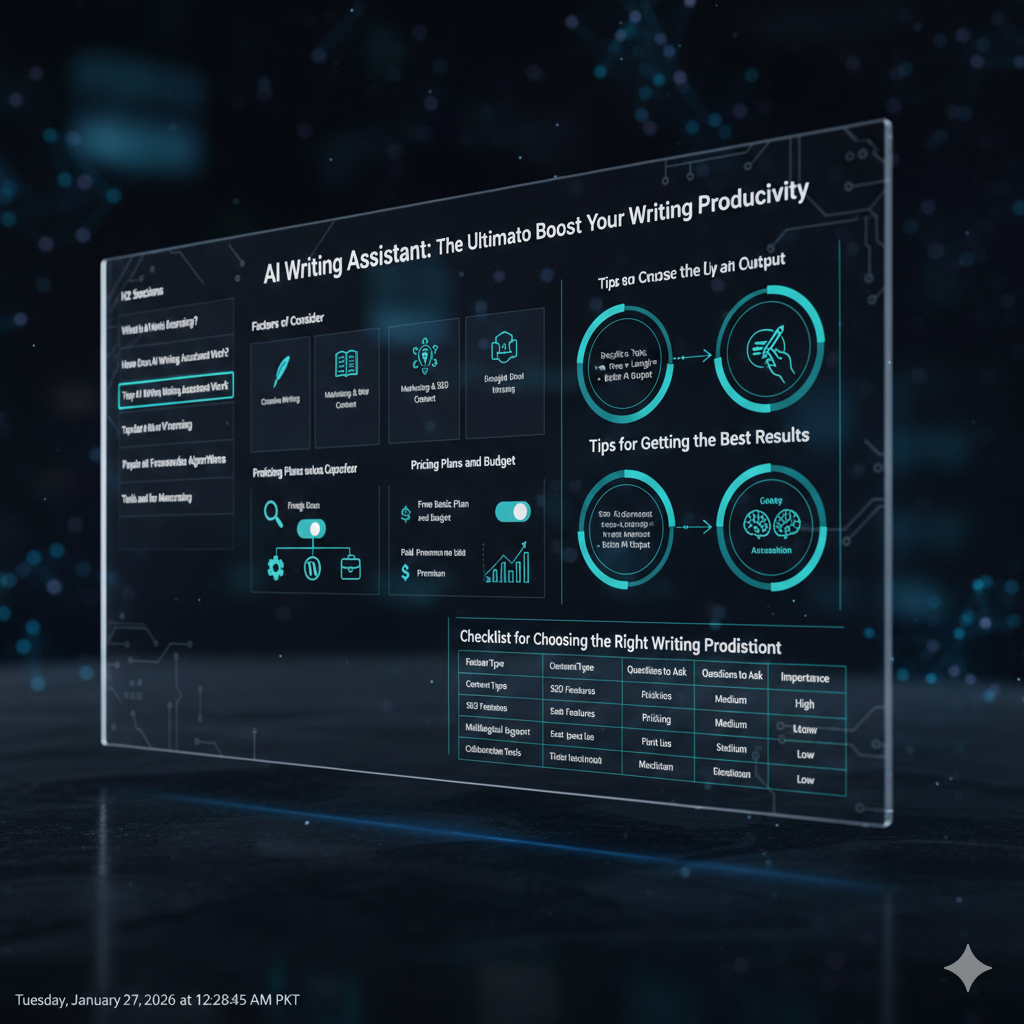 AI writing assistant